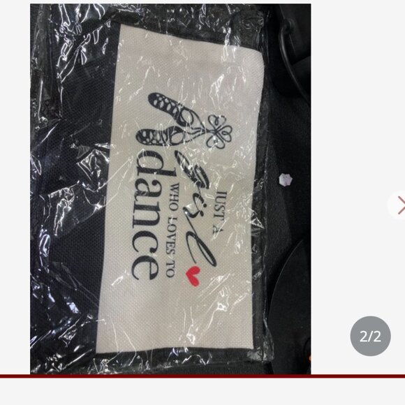 GIRL WHO LOVES TO DANCE CANVAS POUCH NEW IN PACKAGE - Picture 2 of 8